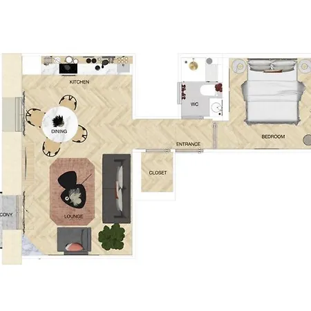 Newly Renovated With Balcony, Ac, Fiber Internet Lejlighed